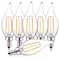Luxrite CA11 LED Light Bulb 4W (40W Equivalent) 400LM 5000K Bright White Dimmable E12 Candelabra Base 6-Pack LR21579-6PK - alternate 1